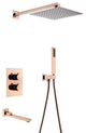 Wasser™ Rose Gold Complete Shower System With Bathtub Filler