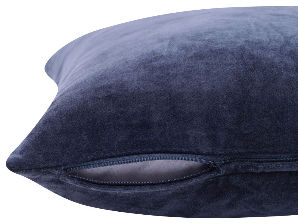 Stacy Garcia Blue Velvet Handmade Throw Pillow