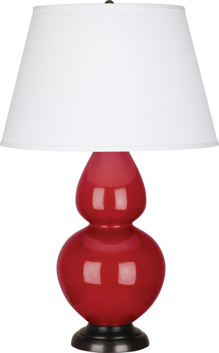 Double Gourd Table Lamp, Ruby Red