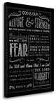 "Chalkboard Psalm 46" By Jennifer Pugh, Giclee Print on Gallery Wrap Canvas