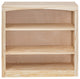 Solid Wood Bookcase, 30"x30", Unfinished