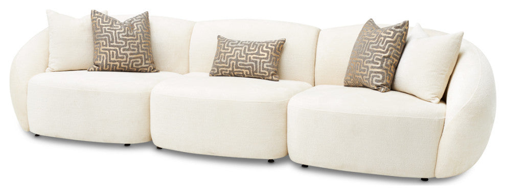 Le Montreaux 5-Piece Modular Chenille Sectional, Gardenia