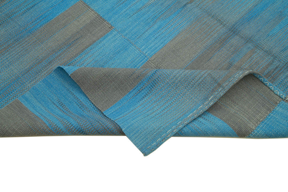 Rug N Carpet - Handmade Turkish 7' 1'' x 9' 3'' Unique Wool Kilim Rug