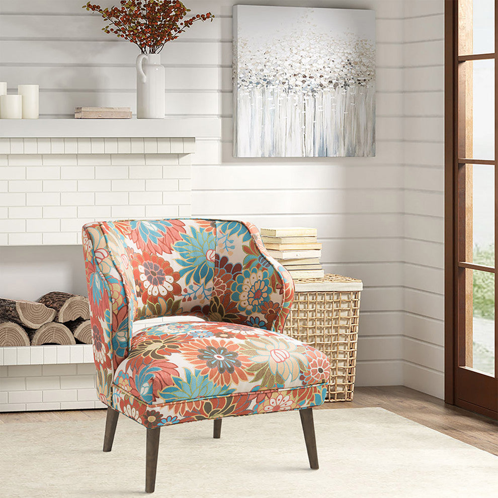 Madison Park Open Back Accent Chair, Floral