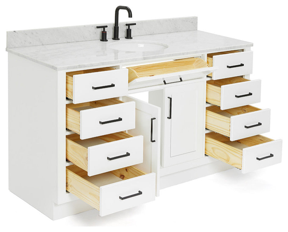 Ariel T061SCW2OVO Hepburn 61" - White