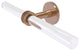 Clearview 2 Arm Guest Towel Holder with Dotted Accents, Brushed Bronze