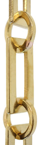RCH Hardware Brass Rectangle Chandelier Chain, Various Finishes, Polished Brass,