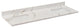 Eivissa Bathroom Vanity Countertop, Calacatta White With White Sink, 73"