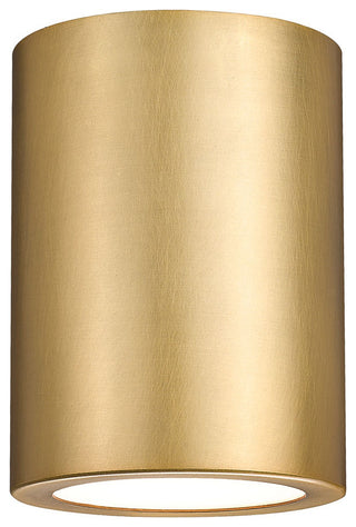 Z-Lite 2302F1 Harley 5"W Flush Mount Ceiling Fixture - Rubbed Brass