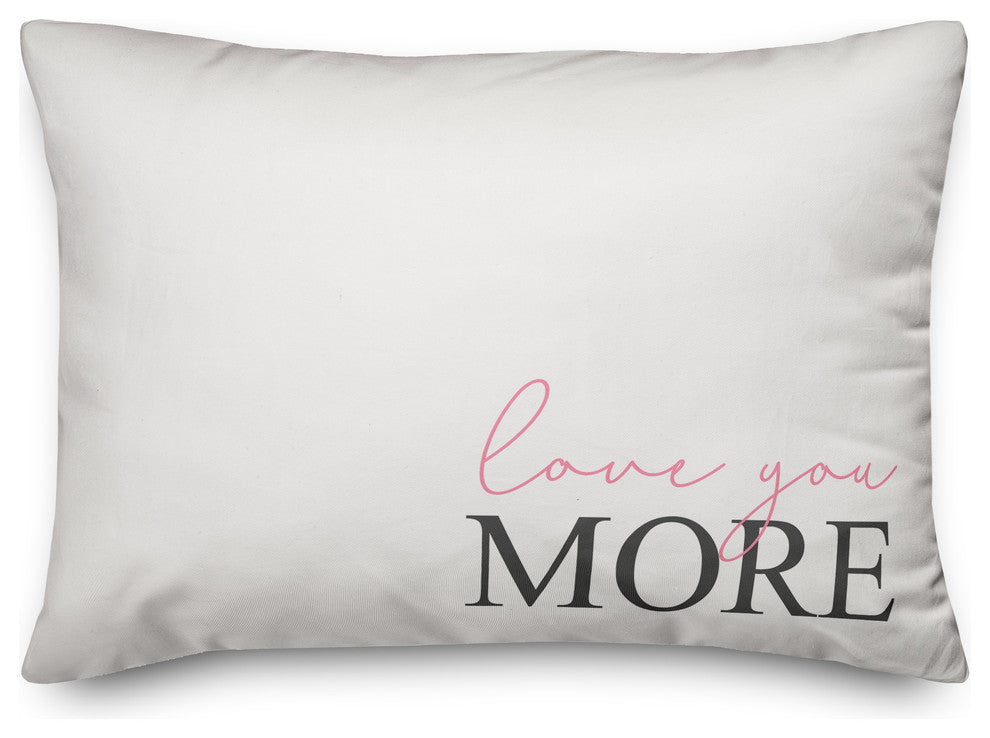 Love You More 14x20 Lumbar Pillow