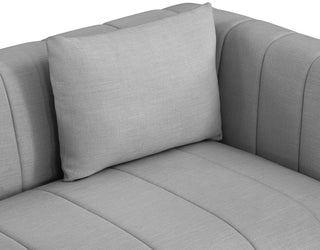 Lucia Beige Linen Textured Fabric Chair, Grey, Sofa