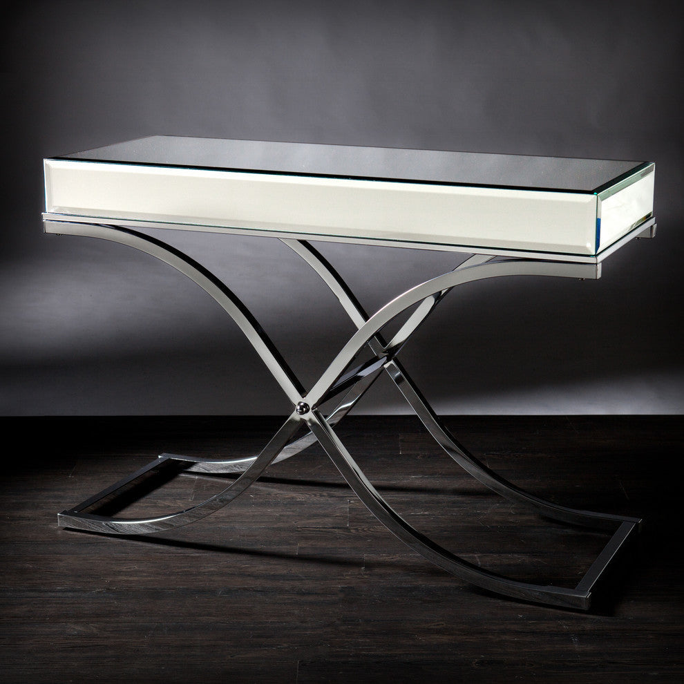 Lindsey Mirrored Console Table