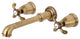 Kingston Brass Two-Handle Wall Mount Tub Faucet, Antique Brass