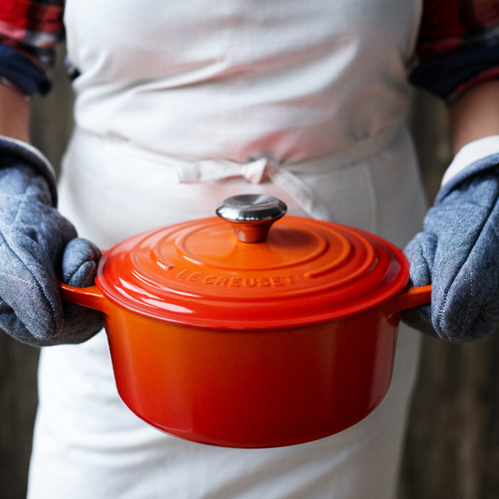 Le Creuset Signature Cast Iron Round Casserole, 18 cm, Volcanic
