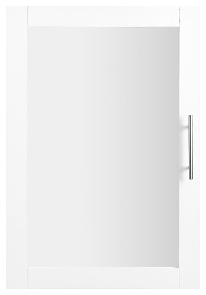 Savannah Mirrored Wall Cabinet White
