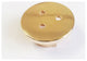 Heavy Duty Open Flange With Invisible Screws - 2 Flanges, Polished Brass Lacquer