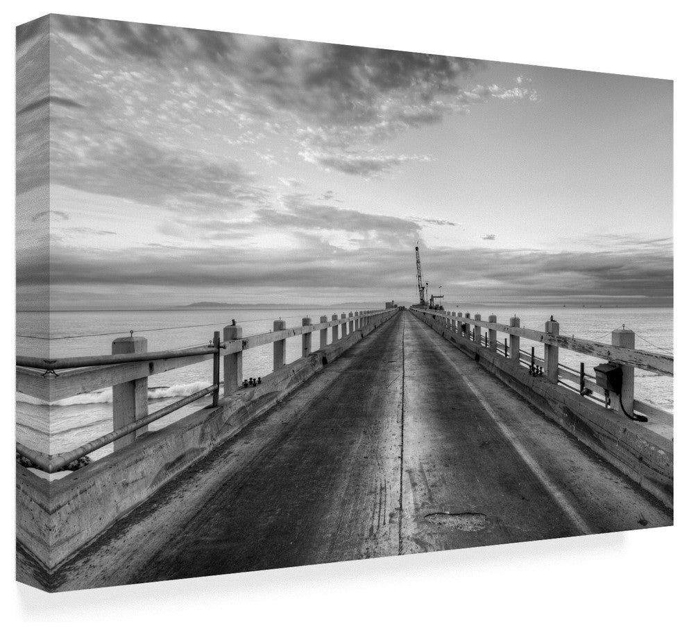 Chris Moyer 'Carpinteria Pier View' Canvas Art, 47"x30"