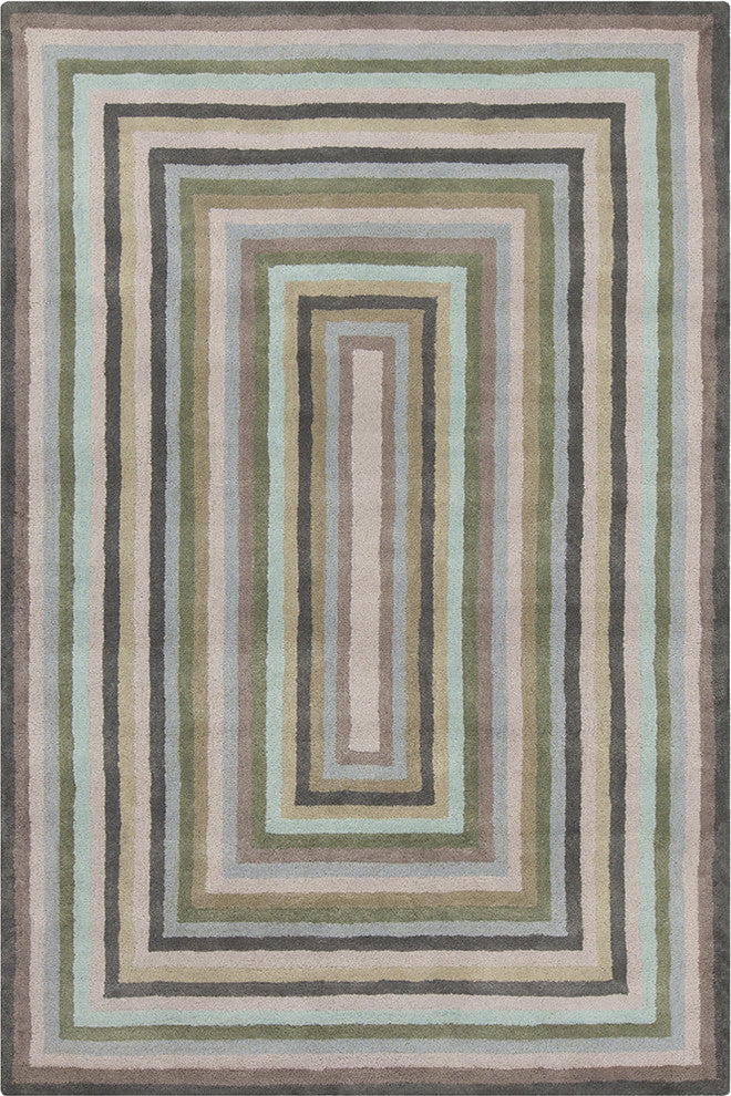 Allie Geometric Contemporary Area Rug, 8'x10'