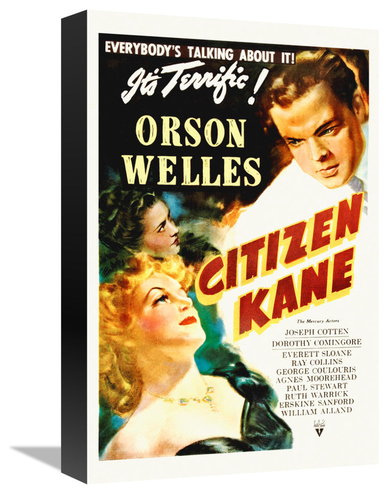 "Citizen Kane" Stretched Canvas Giclee by Hollywood Photo Archive, 11x16"
