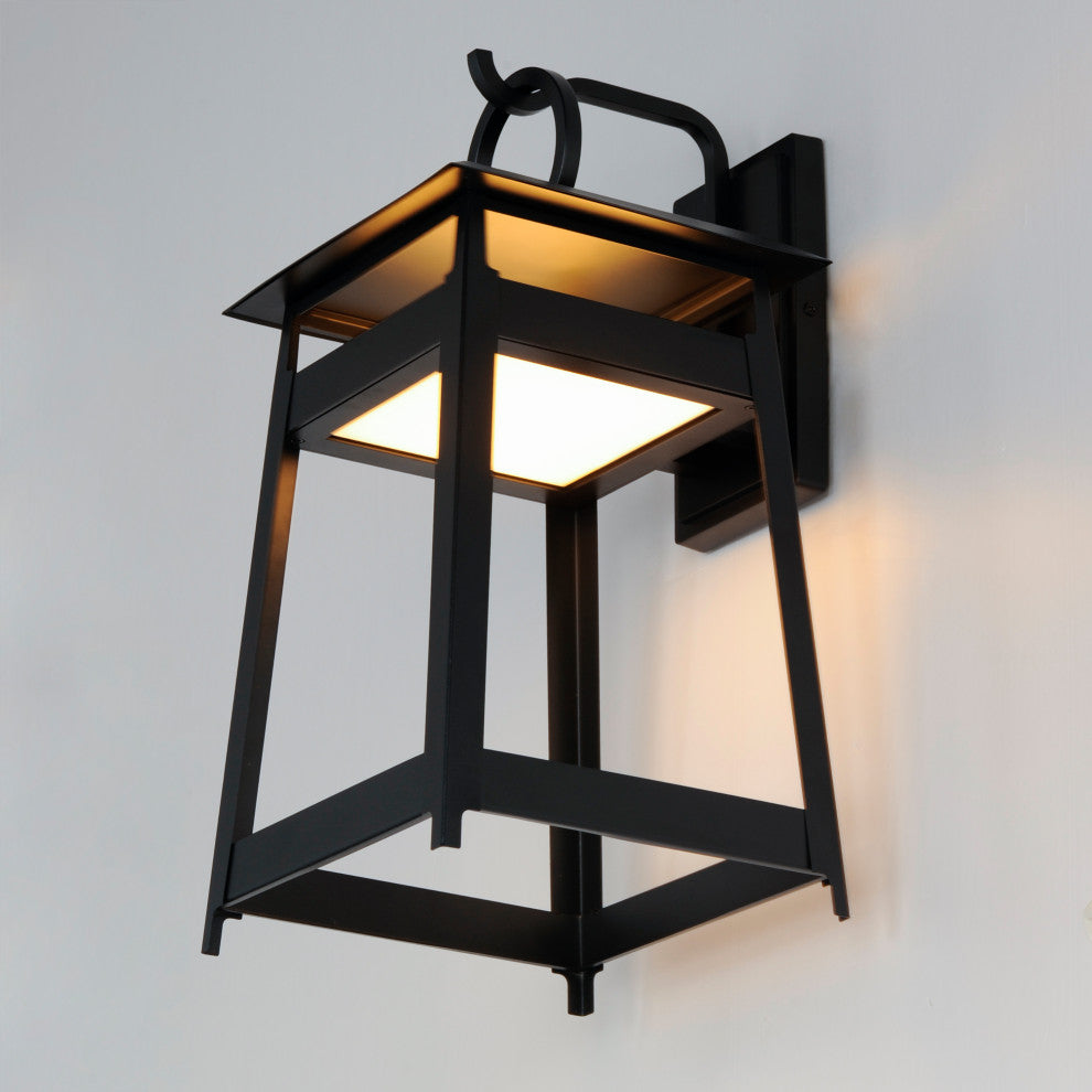 Maxim Pagoda Large LED Outdoor Sconce 30746BK, Black