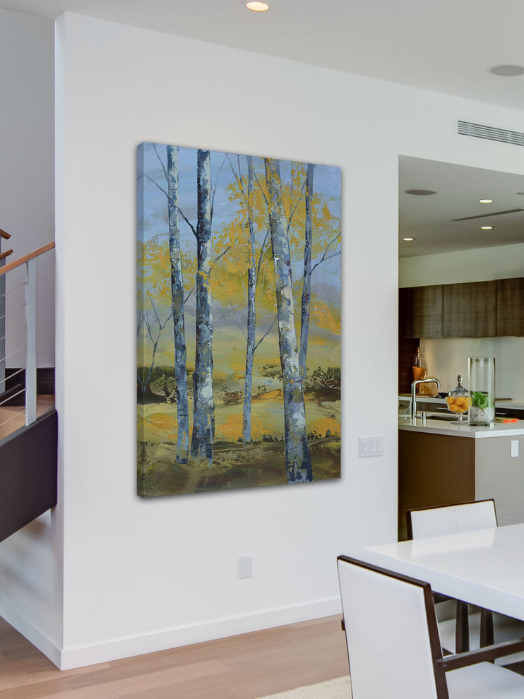 "Golden Stillness I" Painting Print on Canvas by Julie Joy
