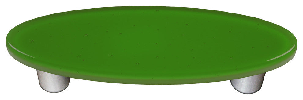 Lt. Green Pull Oval, Black Post