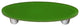 Lt. Green Pull Oval, Black Post