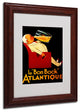 ''Bon Bock'' Matted Framed Canvas Art