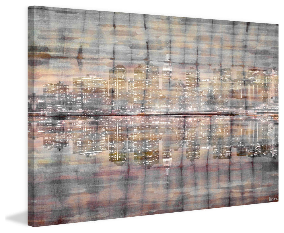 "Bright Lights" Print on Canvas, 18"x12"