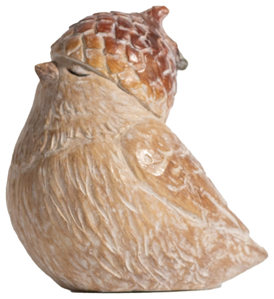 Harvest Bird With Acorn Hat Figurine, 6-Piece Set
