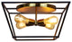 CHLOE Lighting CH6H302TT18-CF4 Farmhouse-Style Two-Toned 4 Light Ceiling Fixture