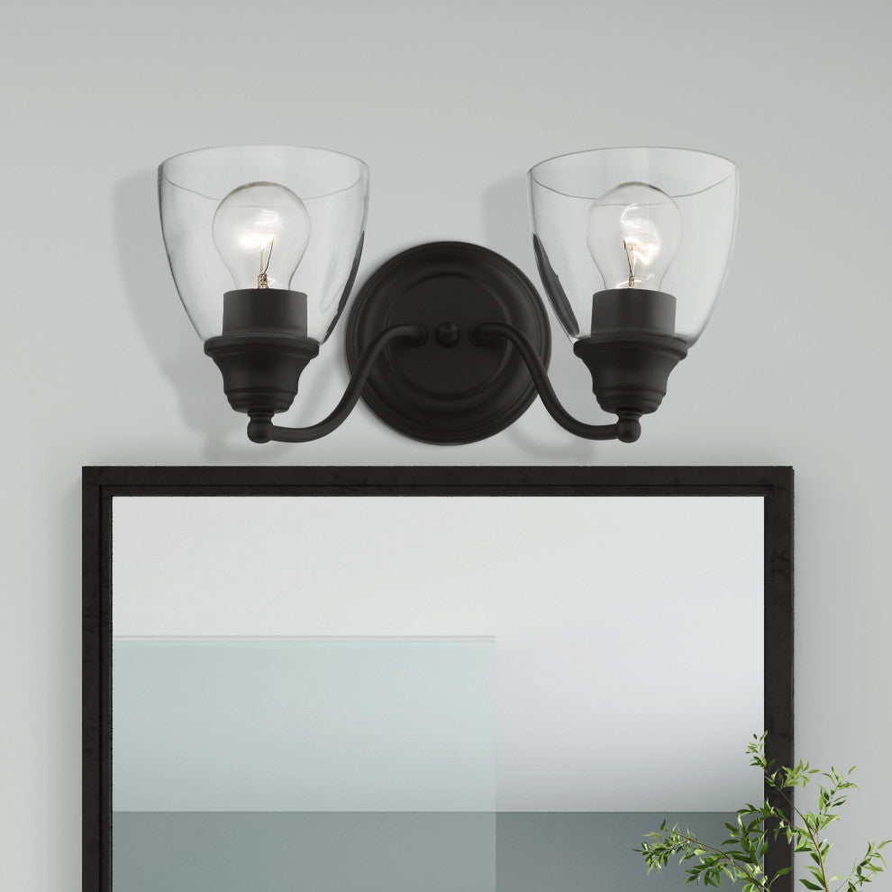 Montgomery 2 Light Black Vanity Sconce