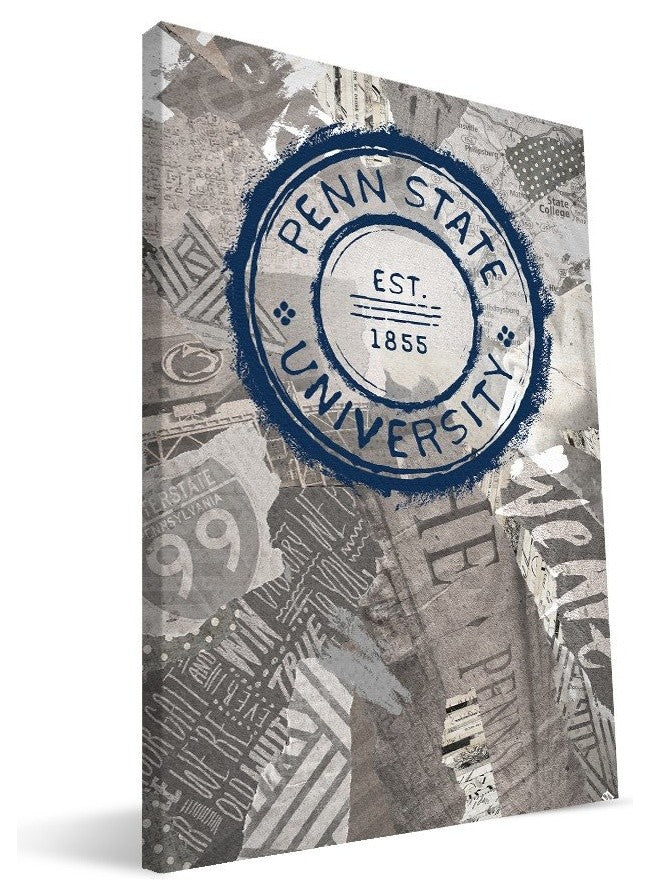 PST Nittany Lions Scrapbook Canvas Print, 16"x24"