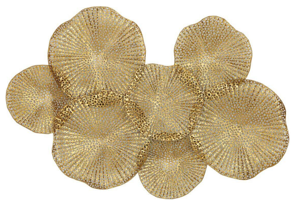 Uttermost Ripley 47x26" Metal Wall Art, Antiqued Gold