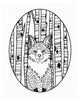"Forest Friends I Black and White" Digital Paper Print by Elyse DeNeige, 24"x30"