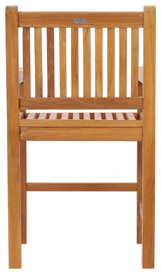 Teak Wood Elzas Counter Stool With Arms