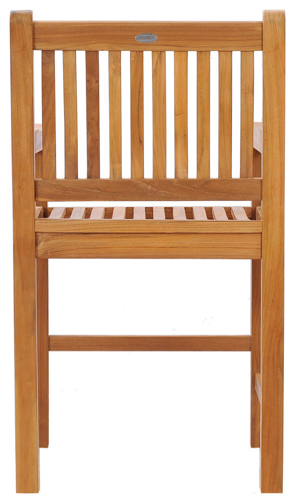 Teak Wood Elzas Counter Stool With Arms