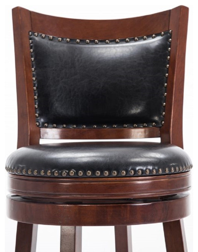 Bristol 24" Counter Height Swivel Stool, Cherry