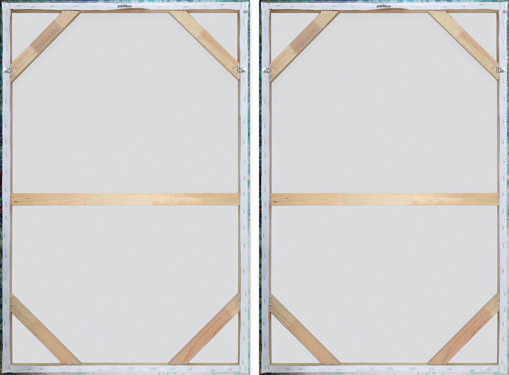 Twigs and Trunks Forest Diptych, 80"x60"