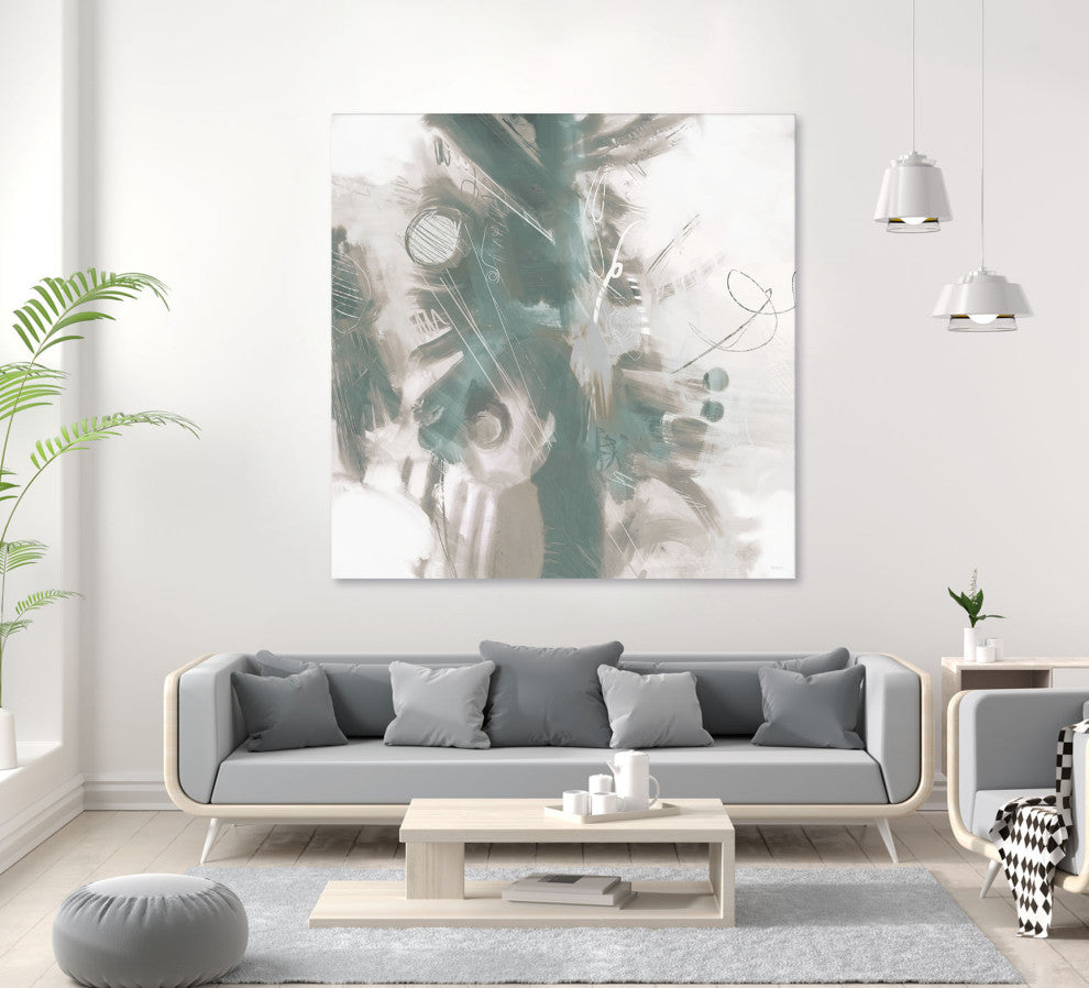 Down the River Abstract II - 72 x 72 by Dan Meneely