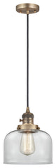 INNOVATIONS 201CSW-BB-G72-LED 1-Light Mini Pendant Brushed Brass