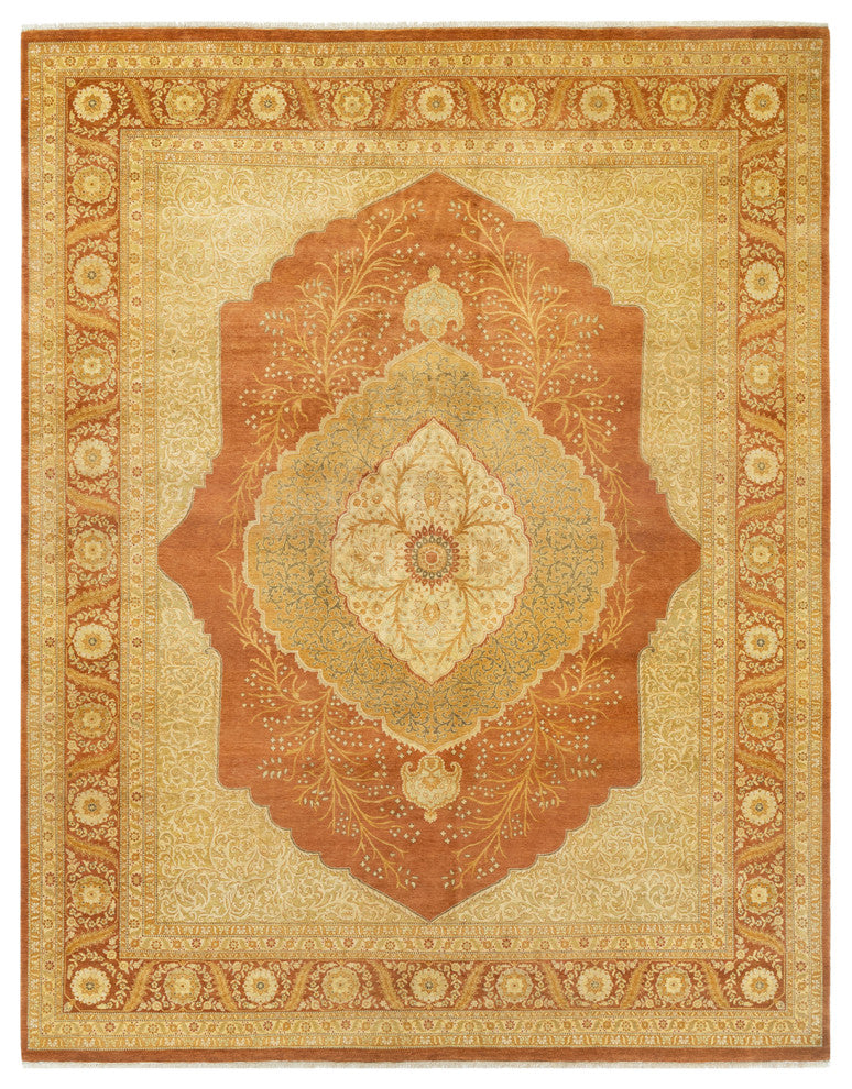 Lena, One-of-a-Kind Hand-Knotted Area Rug Brown, 8'4"x10'7"