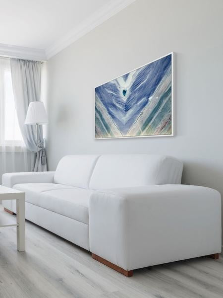 "Victim of Dreams" Floater Framed Painting Print on Canvas, 36"x24"