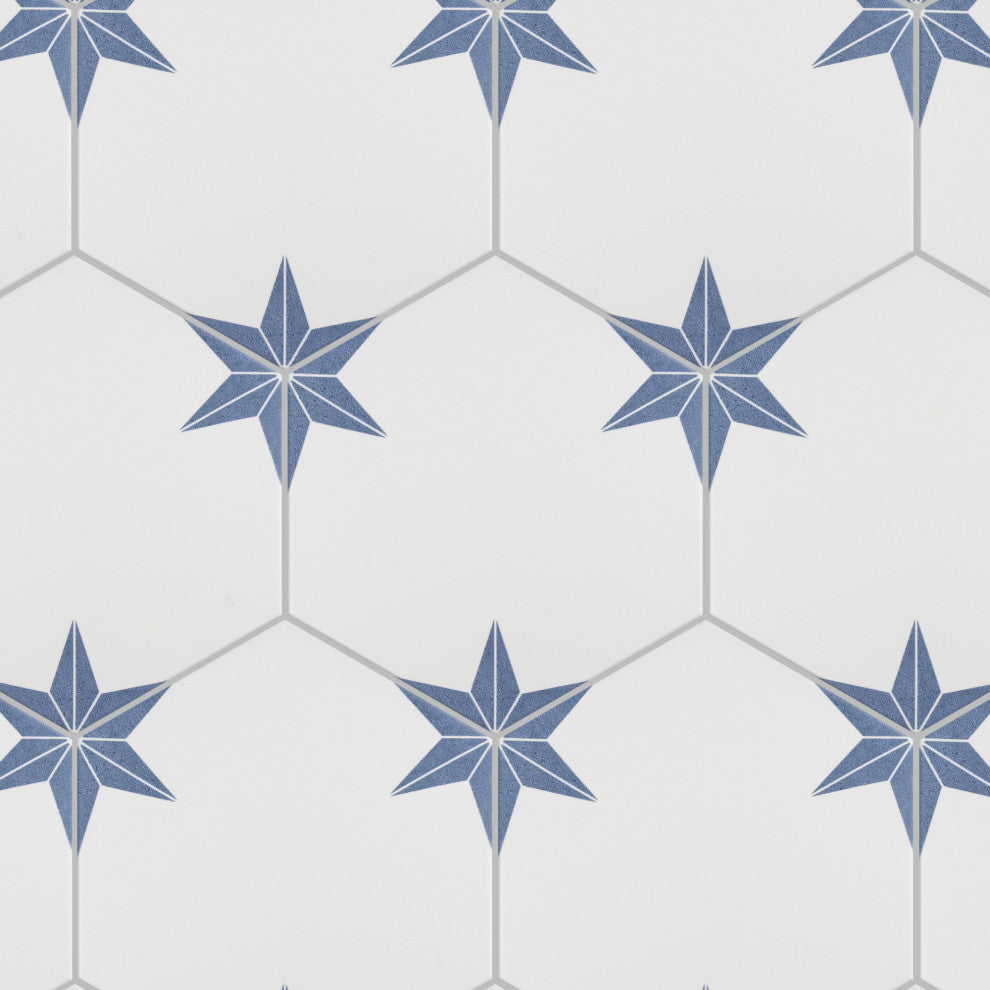 Stella Hex Porcelain Floor and Wall Tile Sample