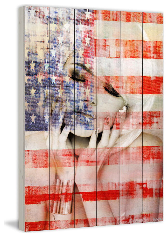 "State Dreams" Print on White Wood, 40"x60"