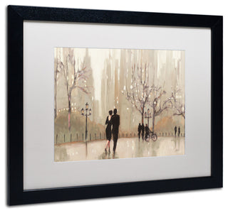 'An Evening Out Neutral' Matted Framed Canvas Art by Julia Purinton