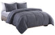 Washed Cotton Comforter Mini Set, Gray, Twin Xl