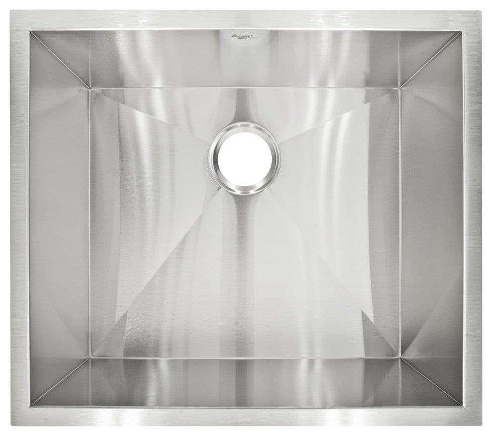 Zero-Radius Undermount Stainless Steel Single Basin Kitchen Sink LP1