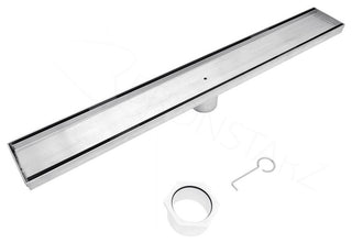 Bronstarz Tile Insert 304 Stainless Steel Linear Shower Drain, 26"