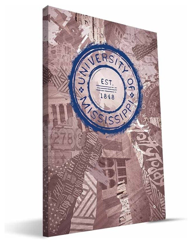 MS Rebels Scrapbook Canvas Print, 16"x24"